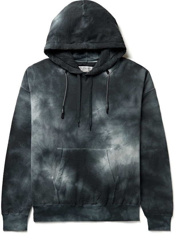 Photo: Remi Relief - Tie-Dyed Cotton-Blend Jersey Hoodie - Black