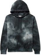 Remi Relief - Tie-Dyed Cotton-Blend Jersey Hoodie - Black