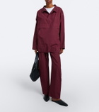 Leset Kyoto cotton wide-leg pants