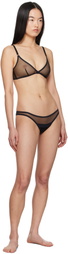 Yasmine Eslami Black Serena Thong