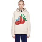 Gucci Off-White Oversized Strawberry Hoodie