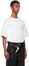 NULLUS White Envelope Slit T-shirt