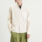 YMC Men's Curtis Shirt in Natural Stripe