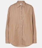 Leset Yoshi striped cotton-blend twill shirt