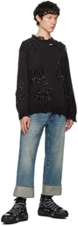 R13 Blue Cuffed X-Boyfriend Jeans