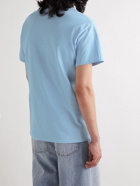 PARADISE - Printed Cotton-Jersey T-Shirt - Blue