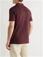SUNSPEL - Riviera Slim-Fit Cotton-Mesh Polo Shirt - Red