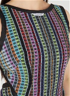 Regenerated Kitchen Towels Dress in Multicolour