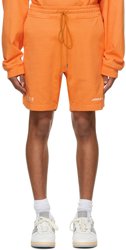 Photo: Rhude Orange McLaren Edition Trackside Shorts