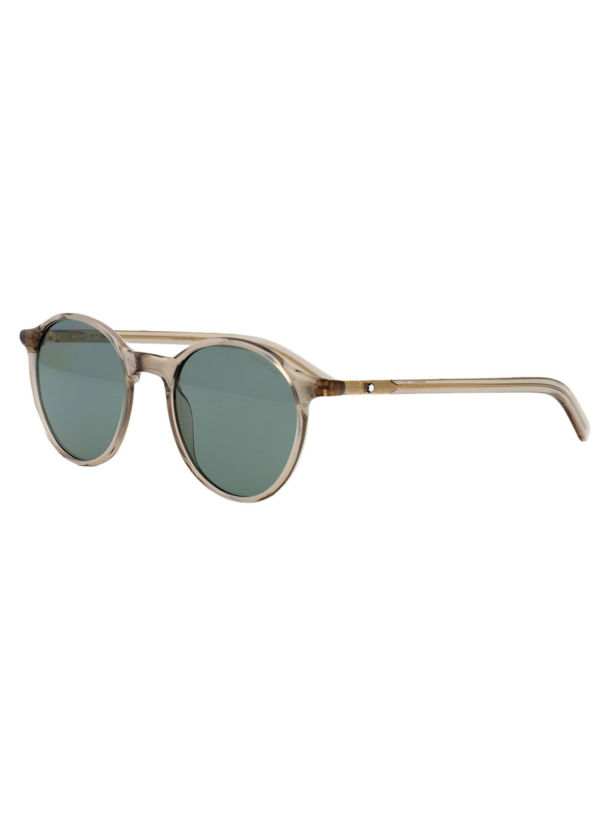 NWT Mont Blanc MB0324S Beige Round 50mm Sunglasses Montblanc Mb0324s Sunglasses Montblanc main image 2