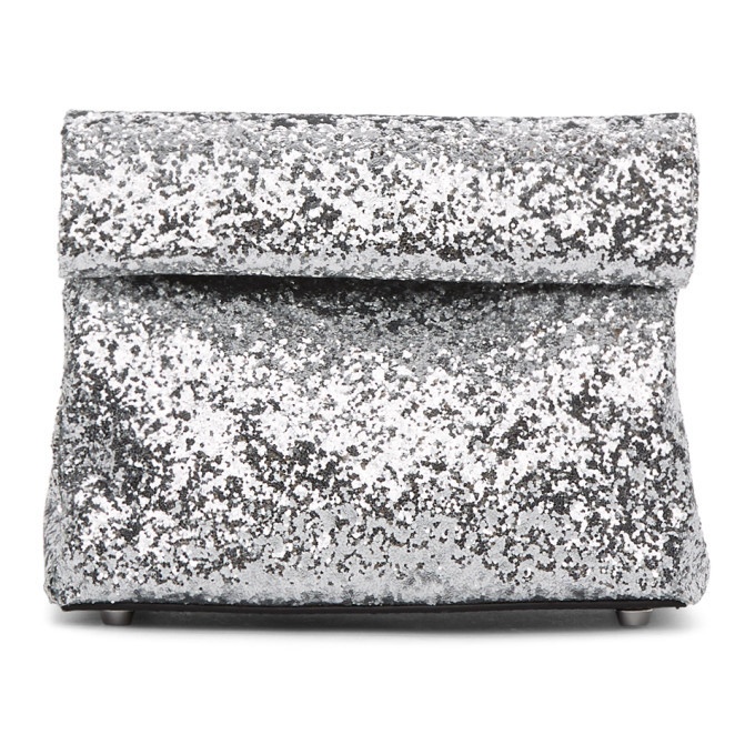 Simon Miller Silver Glitter Small Lunch Bag 20 Clutch