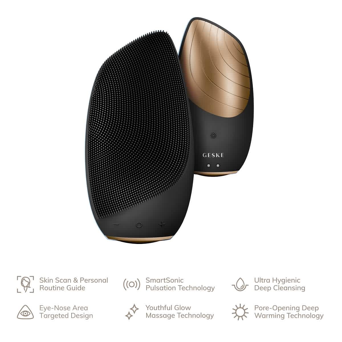 GESKE SmartAppGuided Sonic Thermo Facial Brush 6 in 1
