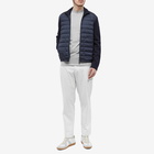 Moncler Men's Down Knit Jacket in Navy