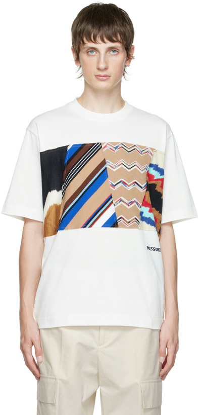 Photo: Missoni Off-White Patch T-Shirt