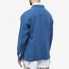 Corridor Men's Washed Denim Overshirt in Indigo