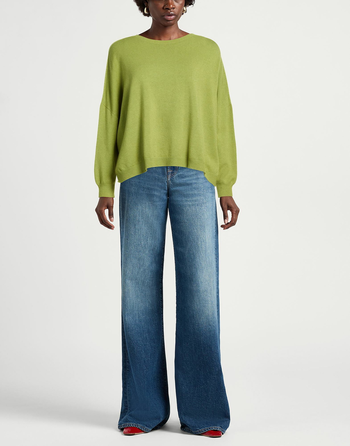 Manila Grace Womens Sweater in Green