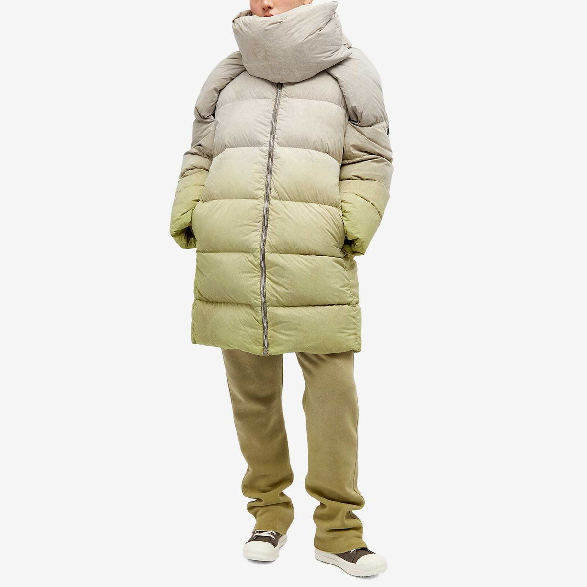 Rick Owens x Moncler Genius Convertible Padded Jacket in Dirt Rick