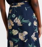 Erdem Floral midi skirt