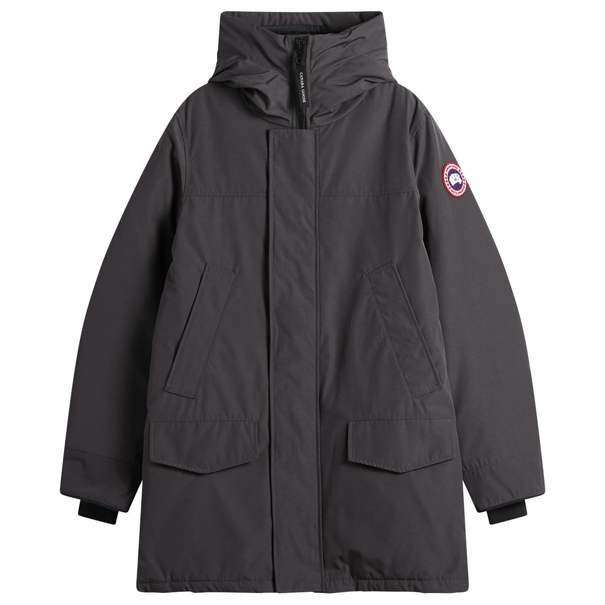 Canada Goose Men's Langford Parka Jacket Classic Disc in Granite Grey