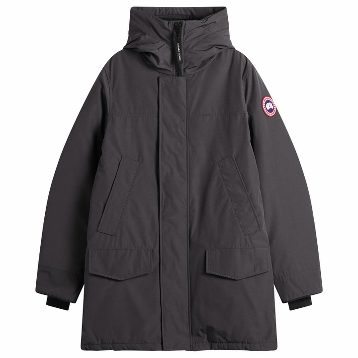 Photo: Canada Goose Men's Langford Parka Jacket Classic Disc in Granite Grey