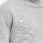 Pangaia Men's Recycled Cashmere Knit Chunky Turtleneck Sweater in Grey Marl