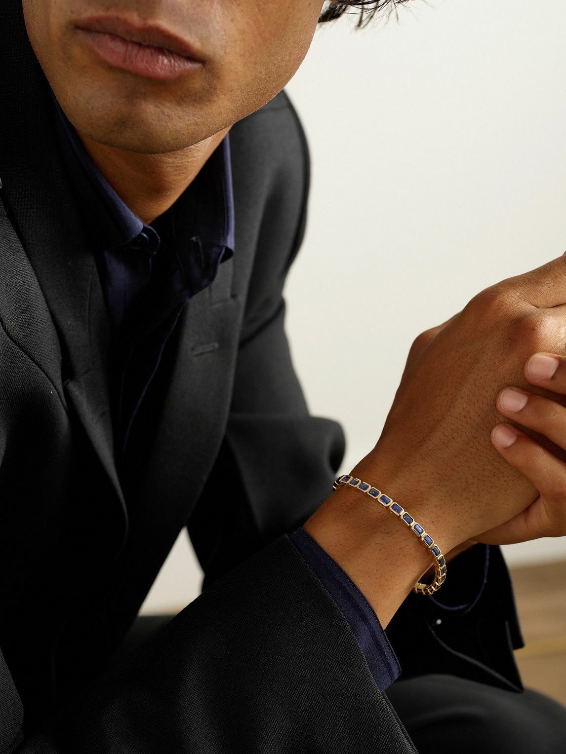 SHAY - 18-Karat Gold Sapphire Tennis Bracelet
