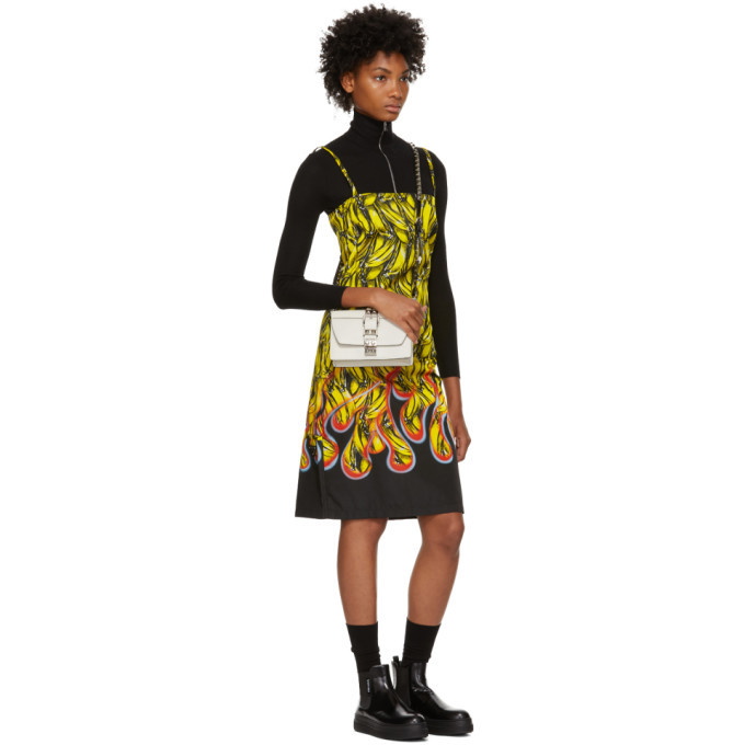 Prada Multicolor Banana Strappy Short Dress Prada