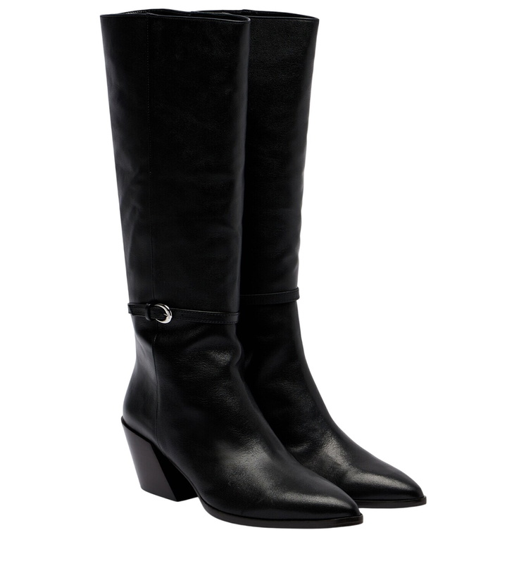 Photo: Staud Austin leather knee-high boots