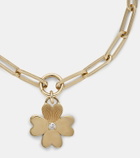 Foundrae Four Heart Clover 18kt gold chain bracelet with diamonds