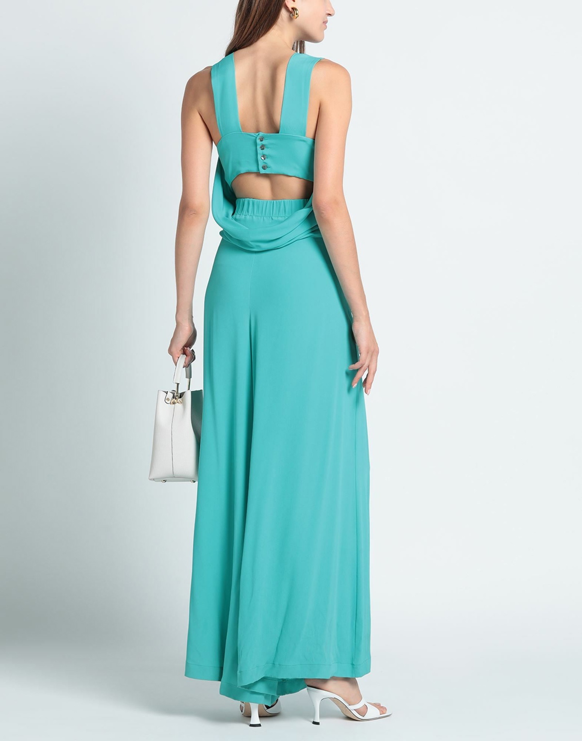 Semicouture Womens Jumpsuit Turquoise