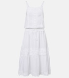 Anna Kosturova Manor crochet cotton midi dress