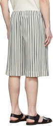 Homme Plissé Issey Miyake Off-White Polyester Shorts