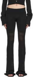 determ; Black Polyester Lounge Pants