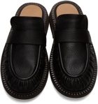 Marsèll Black Alluce Slip-On Gathered Loafers