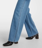 Marine Serre Moon high-rise flared jeans