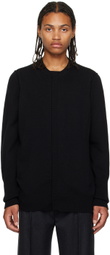 T/SEHNE Black Strap Cardigan