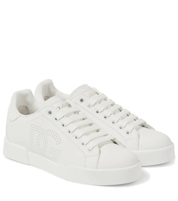 Photo: Dolce&Gabbana Portofino leather sneakers