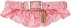Gauntlett Cheng SSENSE Exclusive Pink Elastic Floral Collar