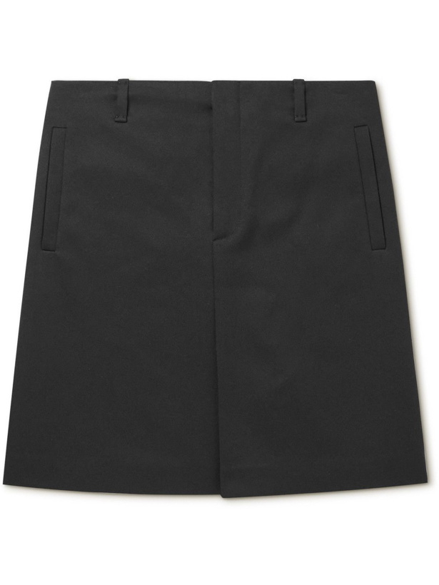 Photo: Raf Simons - Pleated Recycled Canvas Skirt - Black