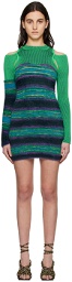 Andersson Bell Green Paneled Minidress