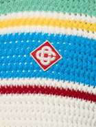 CASABLANCA Crocheted Cotton Tennis Shirt
