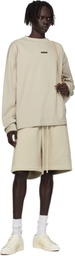 Fear of God ESSENTIALS Taupe Classic Fit Long Sleeve T-shirt