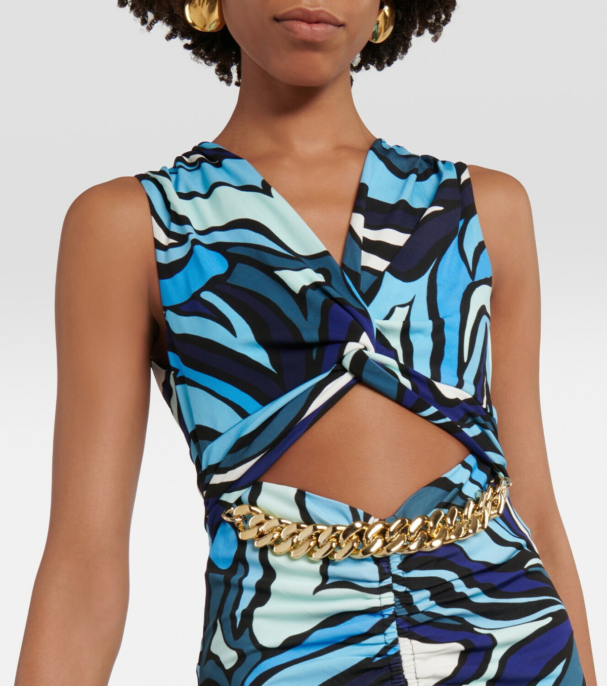 【Rebecca Vallance】Mira カットアウトミディドレス Rebecca Vallance Mira printed cutout midi dress Rebecca Vallance