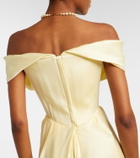 Vivienne Westwood Nova Cocotte draped satin bustier gown