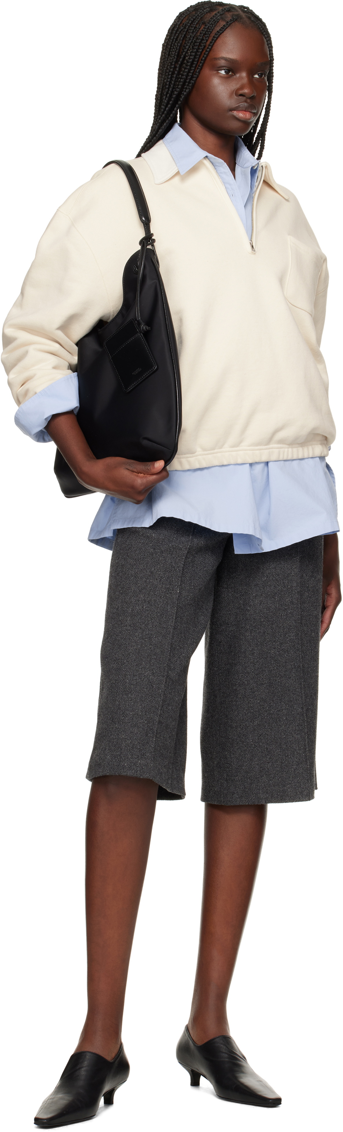 Nothing Written Black Medium Shoulder Bag