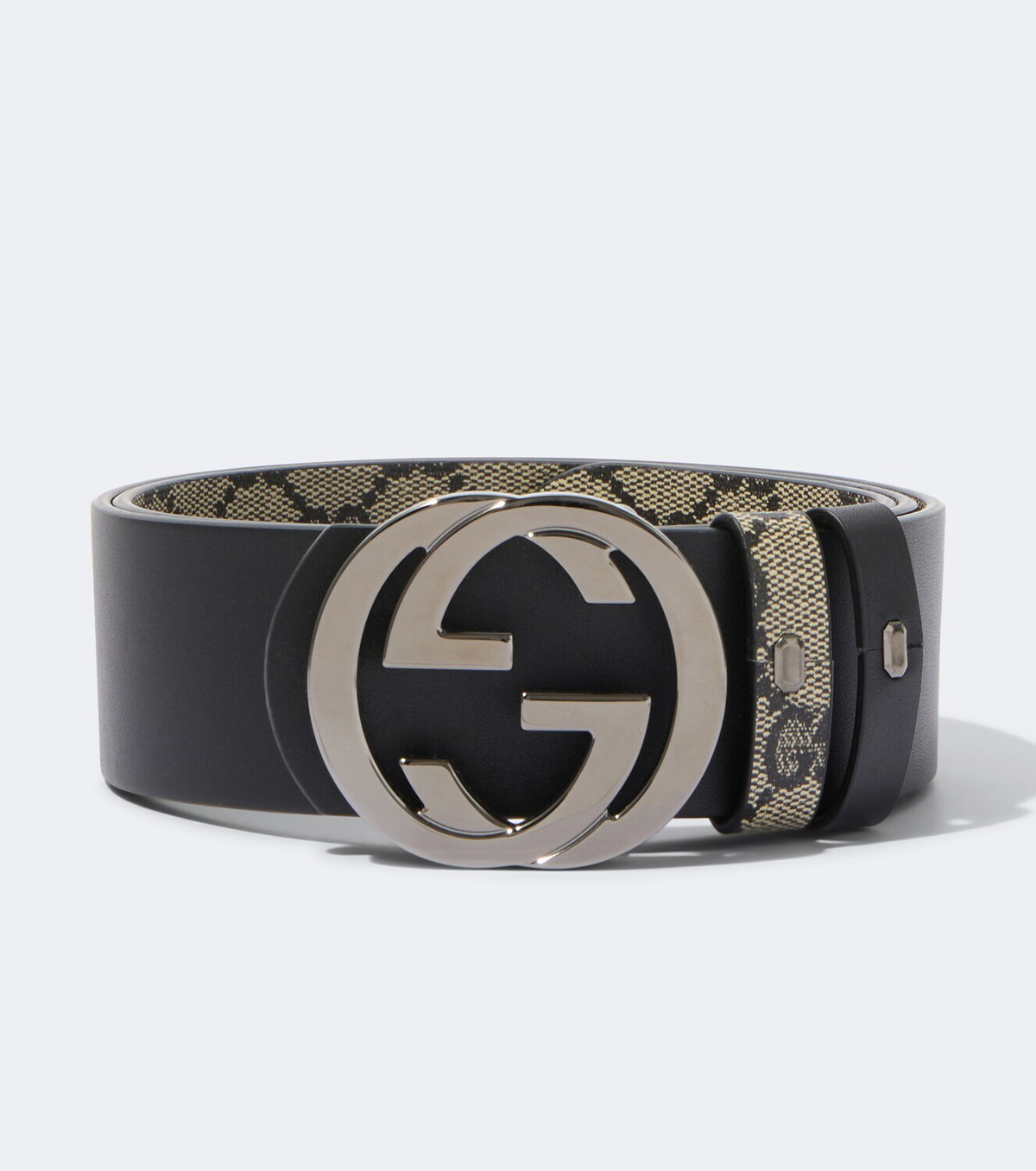 Gucci Interlocking G reversible GG canvas belt