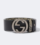 Gucci Interlocking G reversible GG canvas belt