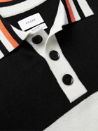 Rhude - McLaren Colour-Block Intarsia Wool and Cashmere-Blend Polo Shirt - Black
