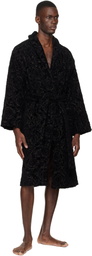 Versace Gray Barocco Bathrobe