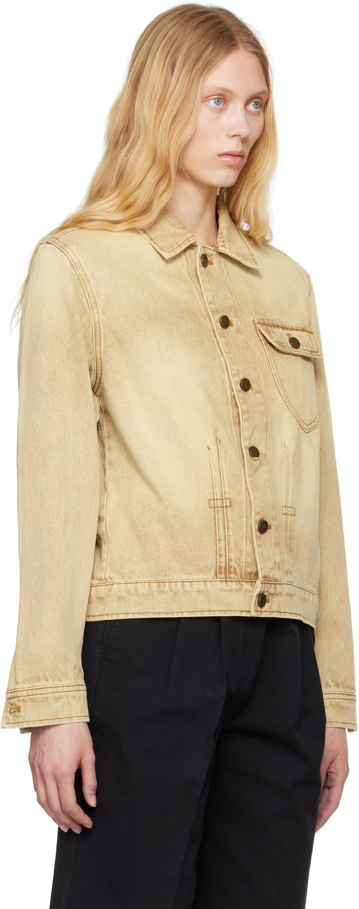 Carter Young Beige David Denim Jacket